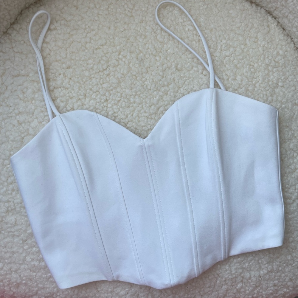 ZARA white corset